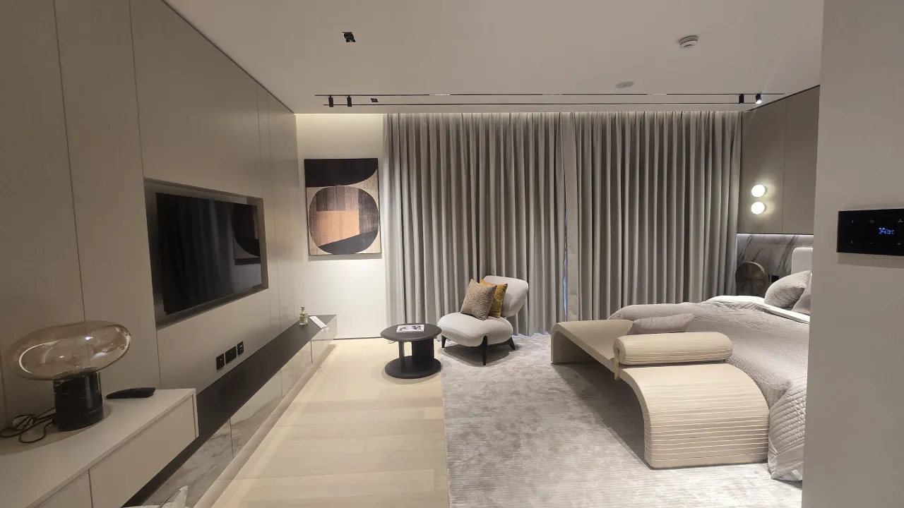 Custom bedroom fit-out with joinery and finishing works in Dubai