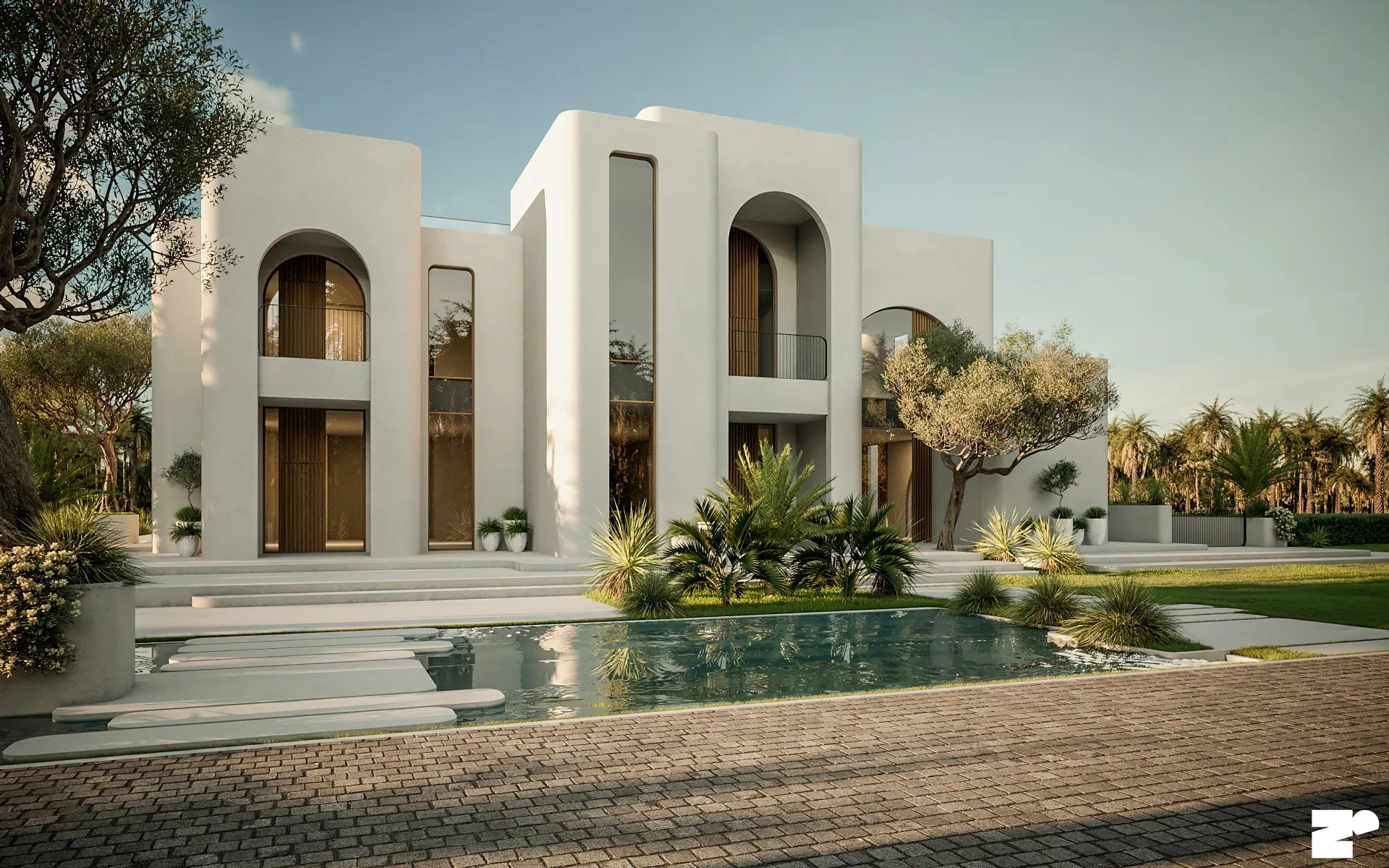 Luxury villa exterior design by Arta Group